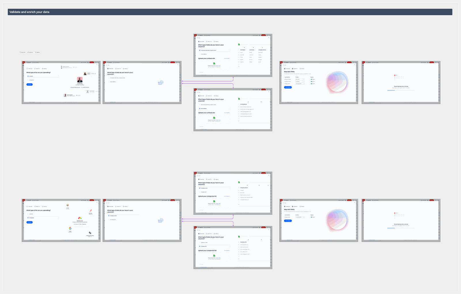 After — rebuilt onboarding with stricter path and sample-download bridge
